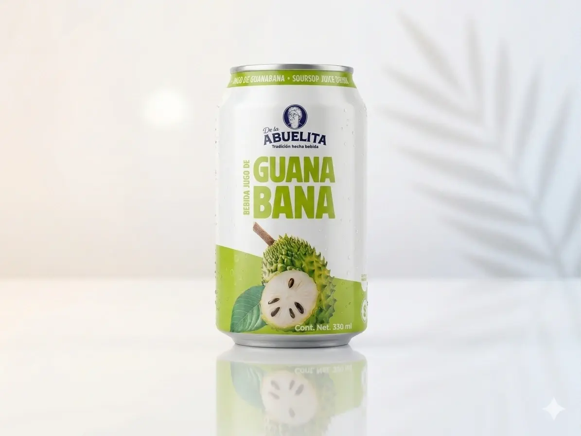 Lata de jugo de Guanábana De La Abuelita 330ml